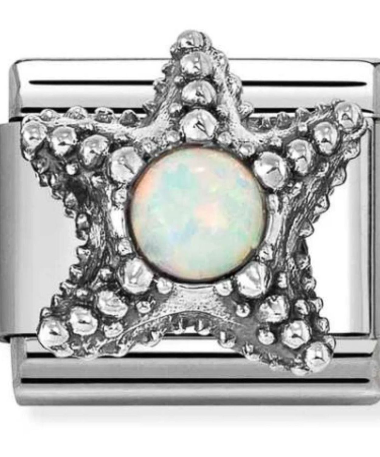 Charms NOMINATION Rozgwiazda z białym opalem Silver 925.jpg